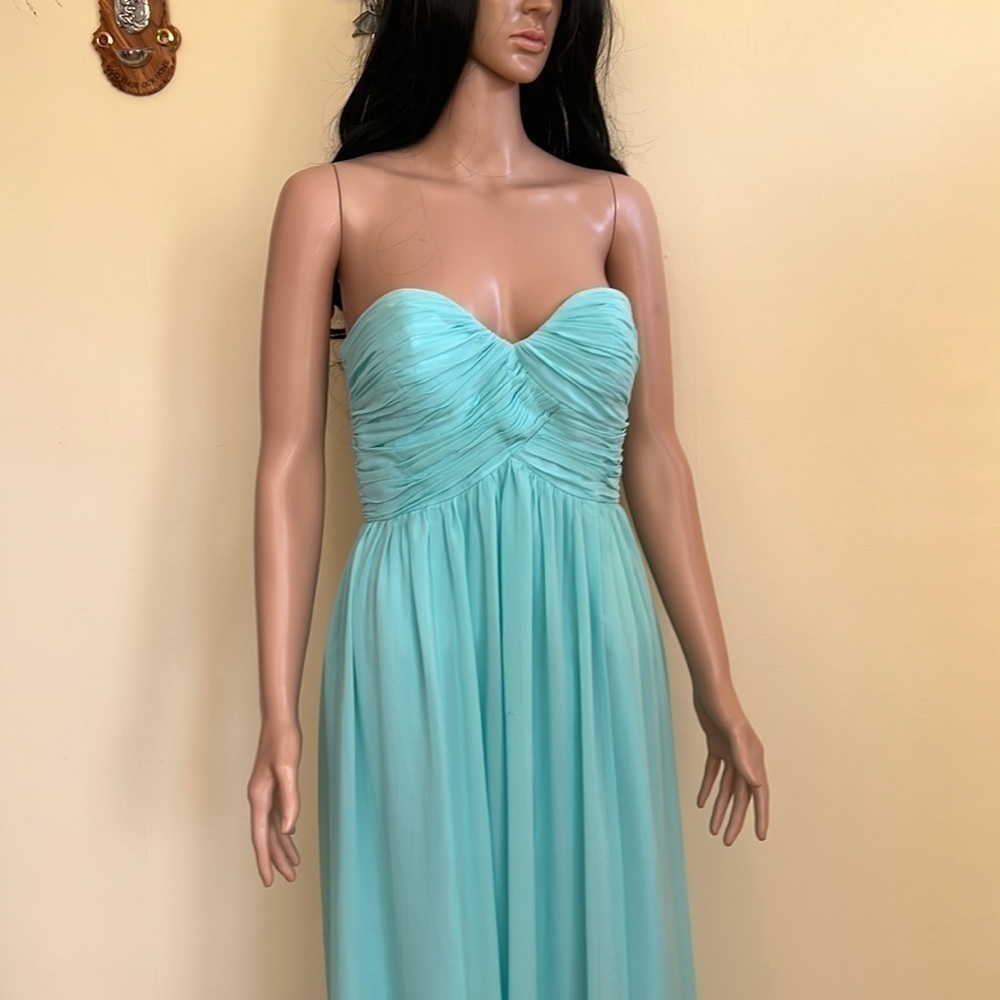 Seafoam blue long dress
